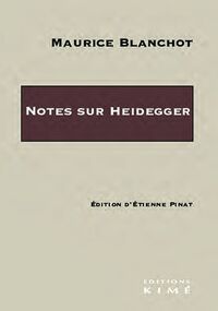 Notes sur Heidegger