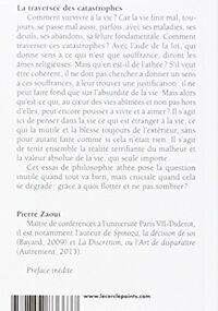La traversée des catastrophes. Philosophie pour le meilleur et pour le pire