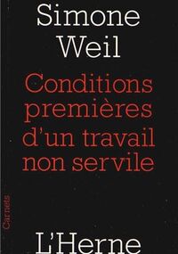 Conditions premières d’un travail non servile 