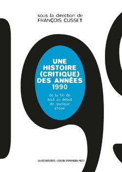 Une histoire (critique) des années 1990