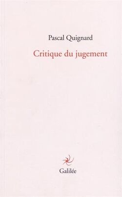 Critique du jugement