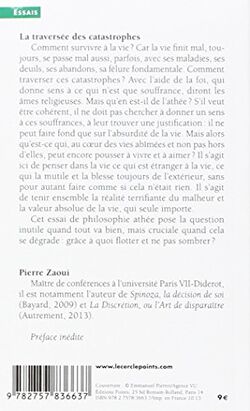La traversée des catastrophes. Philosophie pour le meilleur et pour le pire