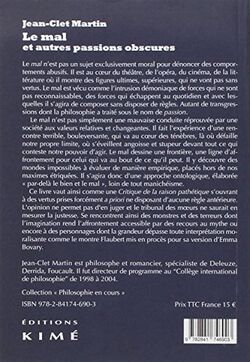 Le mal et autres passions obscures