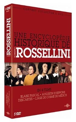 Coffret Roberto Rossellini : blaise pascal ; l'age de cosme de medicis ; augustin d'hippone ; descartes