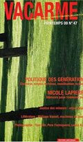 Vacarme, N° 47, printemps 09 : Politique des générations