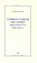 Comment parler des livres que l’on n’a pas lus ?