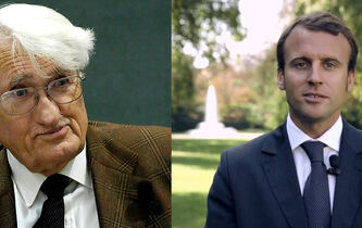 Emmanuel Macron adoubé par Jürgen Habermas à Berlin