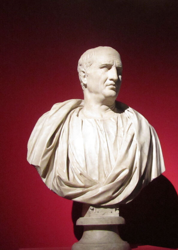Buste en marbre de Cicéron, Ier siècle avant J.-C., musée du Capitole
