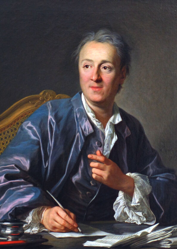 Portrait de Diderot par Louis-Michel van Loo, 1767. Musée du Louvre.