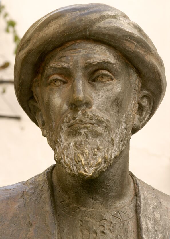 Statue de Maïmonide à Cordoue (détail)